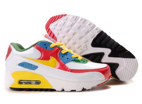 Nike Air Max 90 Womenss Shoes Wholesale Red White Yellow Blue Green Uk